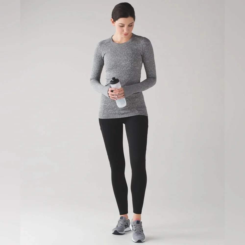 Lululemon Rest Less Pullover Long Sleeve Thumb Holes Activewear Running Layer